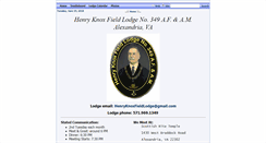 Desktop Screenshot of henryknoxfieldlodge349.org